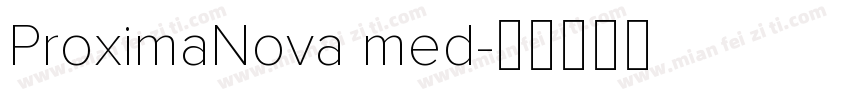 ProximaNova med字体转换
